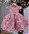 Vestido Jardim Encantado Realeza Luxo Rose - Imagem 4