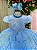 Vestido Jardim das Borboletas Azul Bebe - Imagem 4