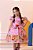 Vestido Infantil Junino Festa São João Rosa Xadrez Girassol - Imagem 1