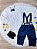 Conjunto Social Camisa Calça Gravata e Susp. Azul Marinho - Imagem 2