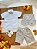 Conjunto Social Camisa Colete e Gravata Short Cinza Luxo - Imagem 2