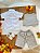 Conjunto Social Camisa Colete e Gravata Short Cinza Luxo - Imagem 3