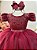 Vestido Infantil Marsala Busto Strass Casamentos Formatura - Imagem 2