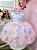 Vestido Infantil Branco Busto Plissado Jardim das Borboletas - Imagem 4
