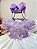 Vestido Infantil Lilás Jardim Encantado Saia Babados - Imagem 2