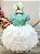 Vestido Infantil Verde Jardim Encantado Saia Babados - Imagem 1