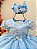 Vestido Infantil Azul Claro Jardim Encantado Saia Babados - Imagem 2