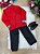 Conjunto Junino Seu Zéca Terno Vermelho - Imagem 3