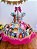 Vestido Infantil Junino Luxo Xadrez Colorido Festa São João - Imagem 1