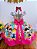 Vestido Infantil Junino Luxo Xadrez Colorido Festa São João - Imagem 3