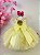 Vestido Jardim Encantado Amarelo Festa Flores Luxo - Imagem 3