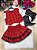 Conjunto Xadrez Infantil Quadrilha Junino Vermelho - Imagem 1