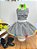 Conjunto Meninas Junino Caipira Preto Xadrez Cropped Com Saia - Imagem 6