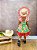 Vestido Infantil Junino Xadrez Vermelho Festa de São João - Imagem 6