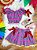 Conjunto Infantil Junino Ciganinha Rosa Chiclete Xadrez Colorido - Imagem 2