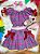 Conjunto Infantil Junino Ciganinha Rosa Chiclete Xadrez Colorido - Imagem 1