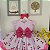 Vestido Cerejinha Faixa Pink Infantil Luxo Festa - Imagem 3