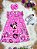 Vestido Infantil Trapézio da Minnie Rosa Manga Flu-Flu - Imagem 1