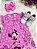 Vestido Infantil Trapézio da Minnie Rosa Manga Flu-Flu - Imagem 2
