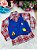 Camisa Junina Infantil Xadrez Azul São Pedro com Colete - Festa de São João - Imagem 2