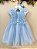 Vestido Infantil Azul Claro Jardim Encantado Com Renda Festas - Imagem 5