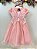 Vestido Infantil Rose Jardim Encantado com Renda - Imagem 5