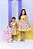 Vestido Infantil Coelhinho da Páscoa Amarelo Luxo Festas - Imagem 1