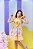 Vestido Infantil Coelhinho da Páscoa Amarelo Luxo Festas - Imagem 11