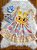 Vestido Infantil Coelhinho da Páscoa Amarelo Luxo Festas - Imagem 3