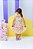 Vestido Infantil Coelhinho da Páscoa Amarelo Luxo Festas - Imagem 8