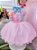 Vestido Infantil Colorido Fadinha Com Aplique de Asa Festas - Imagem 1