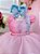 Vestido Infantil Colorido Fadinha Com Aplique de Asa Festas - Imagem 2