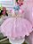 Vestido Infantil Colorido Fadinha Com Aplique de Asa Festas - Imagem 3