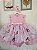 Vestido Bailarina Rosa Infantil Super Luxo - Imagem 1