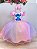Vestido Infantil Lilo Stitch e Angel Rosa Saia Colorida - Imagem 1