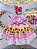 Vestido Infantil Junino Caipira Folia Girassol Xadrez Rosa - Imagem 1