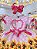 Vestido Infantil Junino Caipira Folia Girassol Xadrez Rosa - Imagem 2