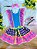 Vestido Infantil Junino Rosa Chiclete Xadrez Colorido Festas - Imagem 5