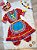 Fantasia Infantil Junino Vermelho Desenho Fogueiras Colorido - Imagem 1
