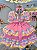 Vestido Infantil Junino Arraiá Festas Xadrez Colorido - Imagem 2