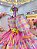 Vestido Infantil Junino Arraiá Festas Xadrez Colorido - Imagem 2