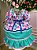 Vestido Junino Celebração Caipira Verde Tiffany - Imagem 6
