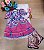 Vestido Infantil Junino Celebração Caipira Pink - Imagem 3