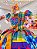 Vestido Infantil Junino Xadrez Colorido Super Luxo - Imagem 3