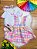 Conjunto Infantil Junino Camisa e Salopete Xadrez Rosa - Imagem 7