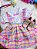 Conjunto Infantil Junino Camisa e Salopete Xadrez Rosa - Imagem 9