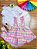 Conjunto Infantil Junino Camisa e Salopete Xadrez Rosa - Imagem 10