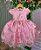 Vestido Jardim Encantado Luxo Rosa Chiclete - Imagem 1