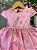 Vestido Jardim Encantado Luxo Rosa Chiclete - Imagem 2