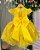 Vestido Jardim Encantado Realeza Amarelo Luxo - Imagem 6